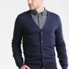 Pier One Chaqueta De Punto - Dark Blue, Hombre