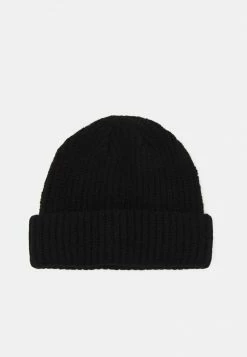 Pier One SHORT MICRO BEANIE UNISEX - Gorro - Black, Unisexo