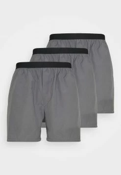 Pier One Hombre 3 PACK - Boxer - Dark Grey/black