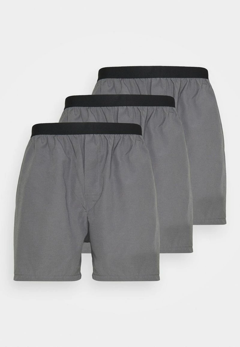 Pier One Hombre 3 PACK - Boxer - Dark Grey/black 3 Pier One Hombre 3 PACK - Boxer - Dark Grey/black