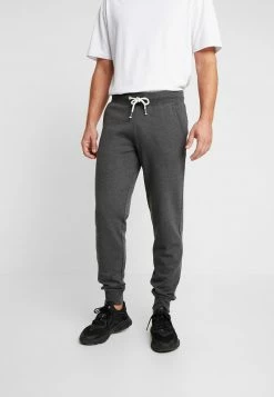 Pier One Hombre Pantalones Deportivos - Mottled Dark Grey