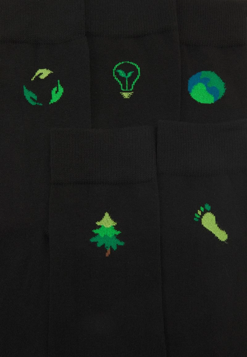 Pier One Hombre 5 PACK - Calcetines - Black 4 Pier One Hombre 5 PACK - Calcetines - Black - Imagen 2