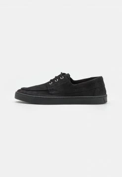 Pier One Hombre LEATHER - Zapatillas - Black