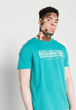 Pier One Hombre RECALIBRATION GRAPHIC TEE - Camiseta Estampada - Blue -PIER ONE Ventas a46da91a6e1a4092a2e3ca50d5e6cb58