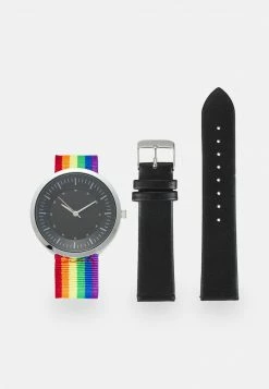Pier One PRIDE SET UNISEX - Reloj - Multi-coloured/black, Unisexo