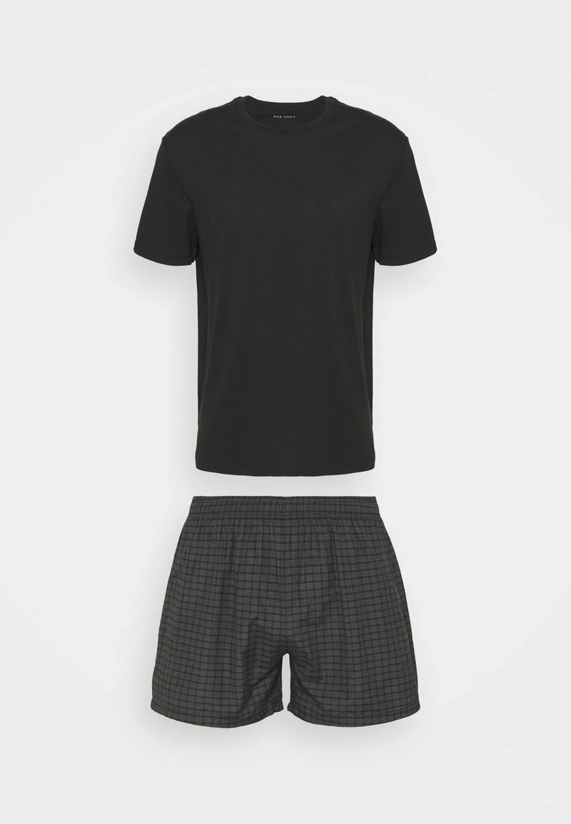 Pier One Hombre Pijama - Black/dark Grey 8 Pier One Hombre Pijama - Black/dark Grey - Imagen 6