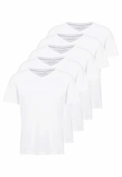 Pier One Hombre 5 PACK - Camiseta Básica - White -PIER ONE Ventas aaec20eea5684fdcadc437e90f270976