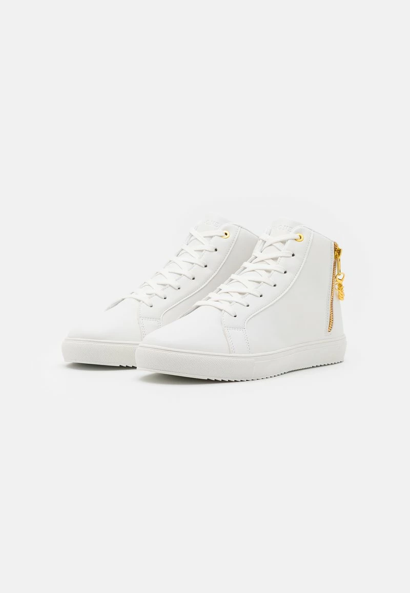 Pier One Unisexo UNISEX - Zapatillas Altas - White/gold-coloured 4 Pier One Unisexo UNISEX - Zapatillas Altas - White/gold-coloured - Imagen 2