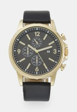 Pier One Unisexo UNISEX - Cronógrafo - Black/gold-coloured