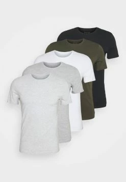 Pier One Hombre 5 PACK - Camiseta Básica - Black/white/light Grey -PIER ONE Ventas af2e3648ccfd4b198cd51d1c4b807340