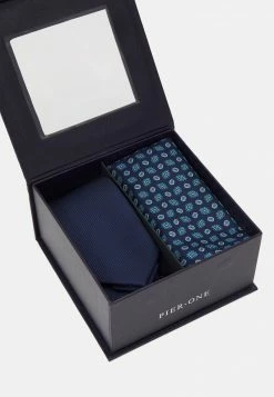 Pier One Hombre SET - Corbata - Dark Blue -PIER ONE Ventas af4b67e3556f4f11b46933c2e819fe64
