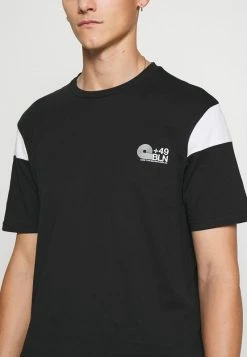 Pier One Hombre SLEEVE BLOCK NEW - Camiseta Estampada - Black/white -PIER ONE Ventas afd43463c12e456c8d0d4bec1e7e6858