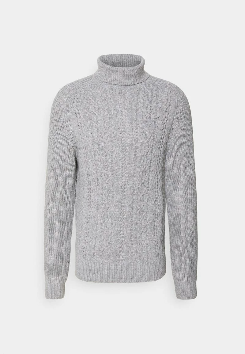 Pier One Hombre NEW CABLE TURTLENECK JUMPER - Jersey De Punto - Light Grey 7 Pier One Hombre NEW CABLE TURTLENECK JUMPER - Jersey De Punto - Light Grey - Imagen 5
