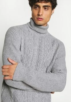 Pier One Hombre NEW CABLE TURTLENECK JUMPER - Jersey De Punto - Light Grey 11 Pier One Hombre NEW CABLE TURTLENECK JUMPER - Jersey De Punto - Light Grey -PIER ONE Ventas b0c36f7fa40740978e1ce13ca2fa9e81