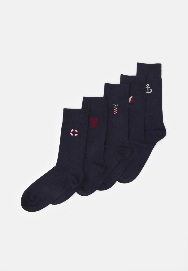 Pier One Hombre 5 PACK - Calcetines - Dark Blue 3 Pier One Hombre 5 PACK - Calcetines - Dark Blue