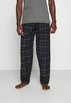 Pier One Hombre Pantalón De Pijama - Black/blue