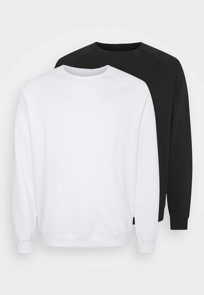 Pier One Hombre BIG CREW NECK 2PACK - Sudadera - Black/white 8 Pier One Hombre BIG CREW NECK 2PACK - Sudadera - Black/white - Imagen 6