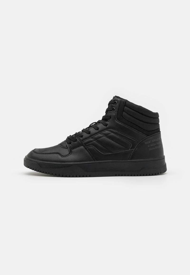 Pier One Hombre LEATHER - Zapatillas Altas - Black 3 Pier One Hombre LEATHER - Zapatillas Altas - Black