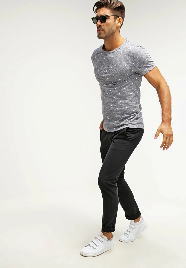 Pier One Hombre Camiseta Estampada - Dark Blue Melange 4 Pier One Hombre Camiseta Estampada - Dark Blue Melange - Imagen 2