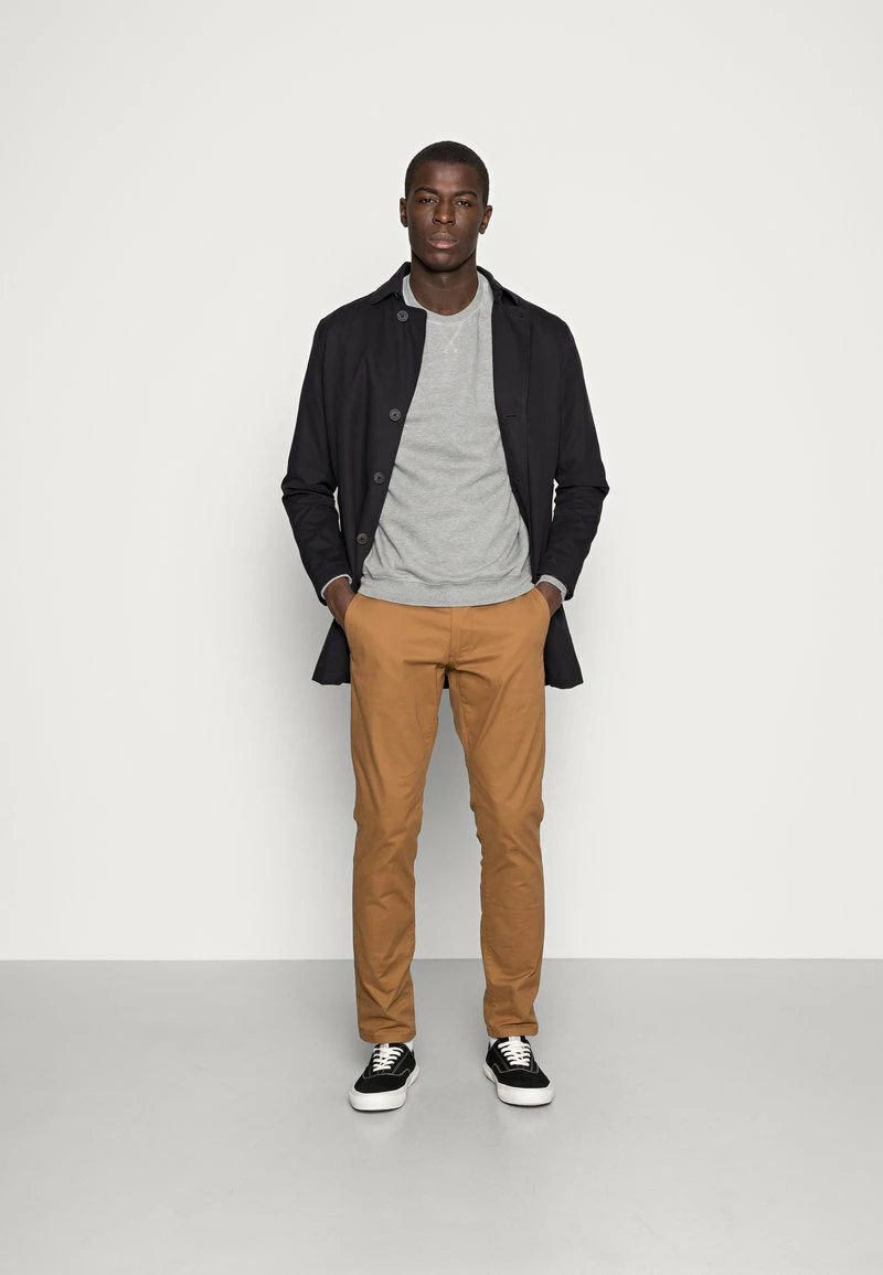 Pier One Hombre 2er Pack CREW NECK - Sudadera - Mottled Light Grey/black 3 Pier One Hombre 2er Pack CREW NECK - Sudadera - Mottled Light Grey/black