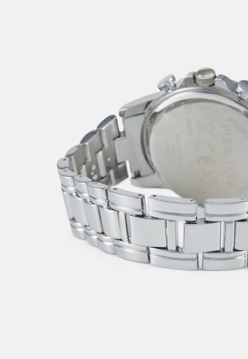 Pier One Unisexo UNISEX - Reloj - Silver-coloured/black 4 Pier One Unisexo UNISEX - Reloj - Silver-coloured/black - Imagen 2