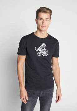 Pier One Hombre Camiseta Estampada - Black