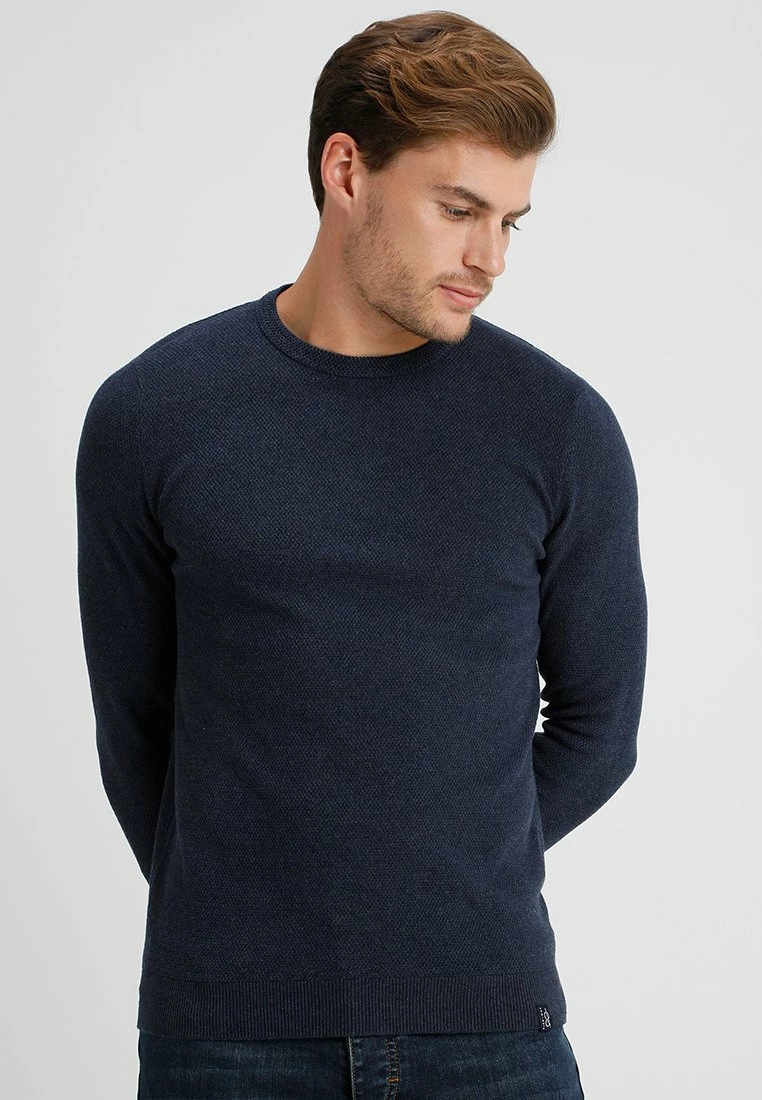Pier One Hombre Jersey De Punto - Mottled Dark Blue 3 Pier One Hombre Jersey De Punto - Mottled Dark Blue