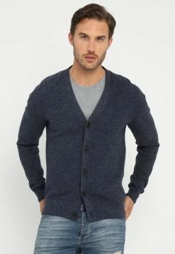 Pier One Hombre Chaqueta De Punto - Mottled Blue