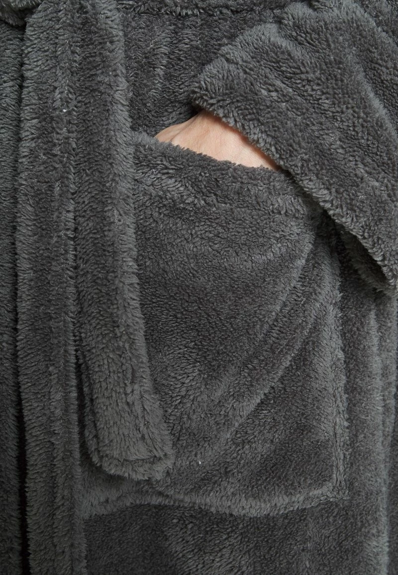 Pier One Hombre Albornoz - Dark Gray 8 Pier One Hombre Albornoz - Dark Gray - Imagen 6