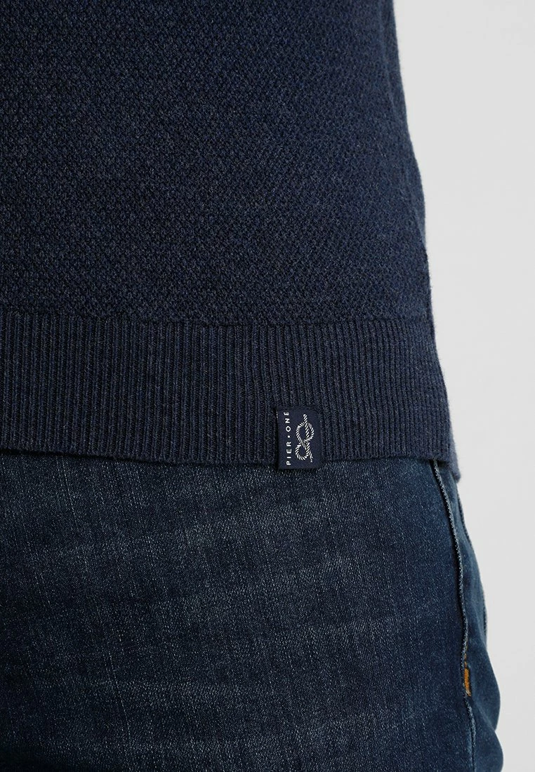 Pier One Hombre Jersey De Punto - Mottled Dark Blue 6 Pier One Hombre Jersey De Punto - Mottled Dark Blue - Imagen 4