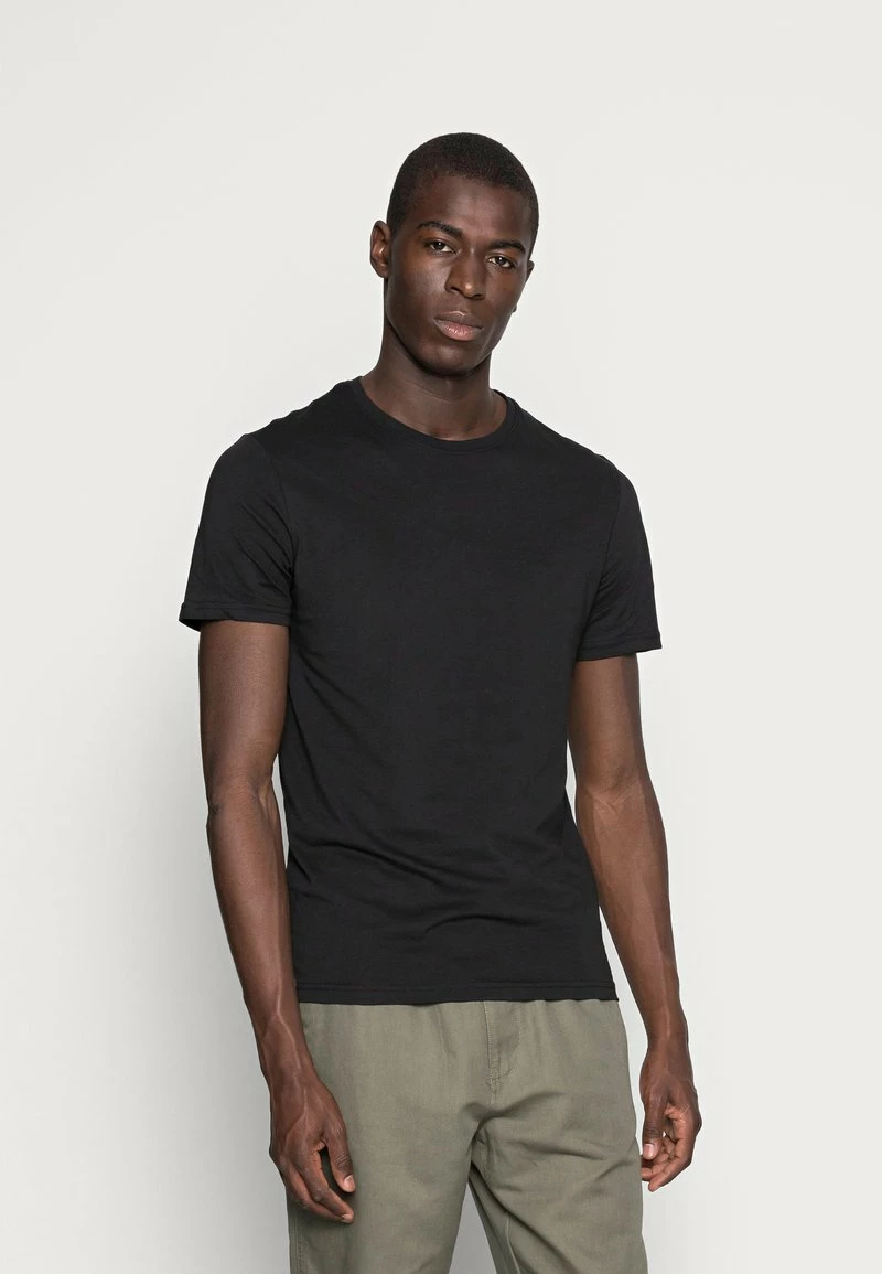 Pier One Hombre 5 PACK - Camiseta Básica - Black 4 Pier One Hombre 5 PACK - Camiseta Básica - Black - Imagen 2