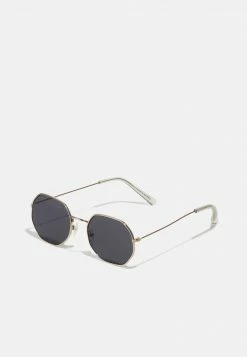 Pier One UNISEX - Gafas De Sol - Gold-coloured, Unisexo