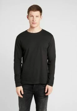 Pier One Camiseta De Manga Larga - Black, Hombre