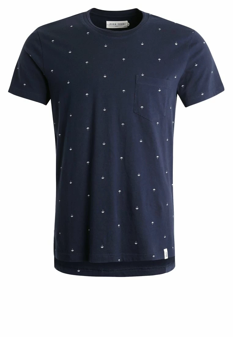 Pier One Camiseta Estampada - Navy, Hombre 8 Pier One Camiseta Estampada - Navy, Hombre - Imagen 6