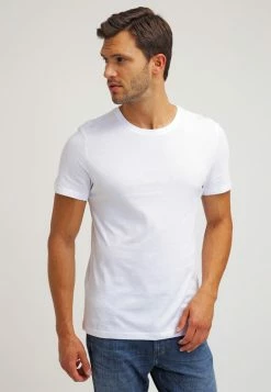 Pier One 2 PACK - Camiseta Básica - White/black, Hombre -PIER ONE Ventas db5a52b513bc4cb5ade3596d469995e6