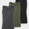 Pier One Hombre 3 PACK - Camiseta Interior - Black/khaki/mottled Dark Grey 1 Pier One Hombre 3 PACK - Camiseta Interior - Black/khaki/mottled Dark Grey -PIER ONE Ventas dcdf4f7f98684599b47537ac7ea160f4
