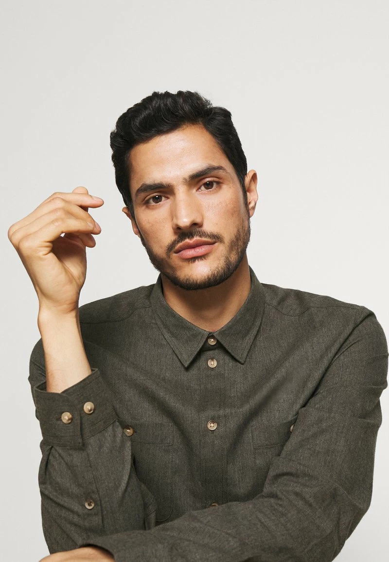 Pier One Hombre Camisa - Mottled Dark Green 6 Pier One Hombre Camisa - Mottled Dark Green - Imagen 4