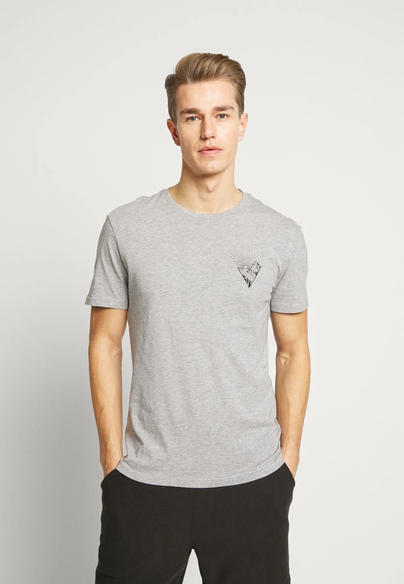 Pier One Hombre Camiseta Estampada - Mottled Grey 3 Pier One Hombre Camiseta Estampada - Mottled Grey