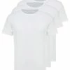 Pier One Hombre 3 PACK - Camiseta Básica - White