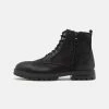 Pier One Hombre LEATHER - Botines Con Cordones - Black -PIER ONE Ventas e36f3f22d9274306bade25fd738179f6