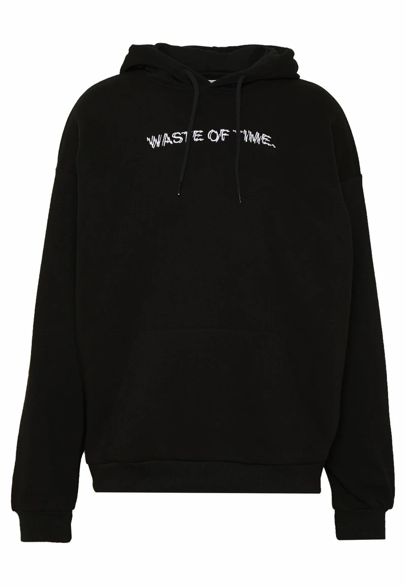 Pier One Hombre WASTE OF TIME HOOD - Jersey Con Capucha - Black 7 Pier One Hombre WASTE OF TIME HOOD - Jersey Con Capucha - Black - Imagen 5