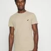 Pier One Hombre Camiseta Básica - Beige -PIER ONE Ventas eafecf1ee3294cf78aa00f6c2bec4928