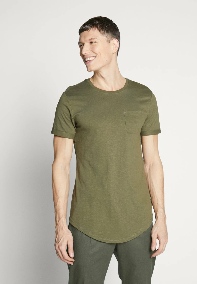 Pier One Hombre Camiseta Básica - Oliv 3 Pier One Hombre Camiseta Básica - Oliv