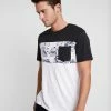 Pier One Hombre Camiseta Estampada - White/black
