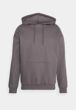 Pier One Hombre PLAIN SKATER HOODIE - Sudadera - Dark Grey