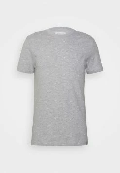 Pier One Hombre Camiseta Estampada - Light Grey Melange