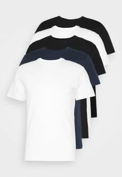 Pier One Hombre 5 PACK - Camiseta Básica - Black/white/blue -PIER ONE Ventas f1b37127ec2d45f98139c878d4f29450