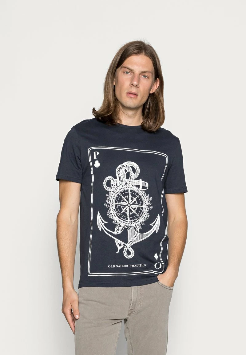 Pier One Camiseta Estampada - Dark Blue, Hombre 3 Pier One Camiseta Estampada - Dark Blue, Hombre