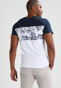 Pier One Hombre Camiseta Estampada - Navy/white -PIER ONE Ventas f645118b33584ff79ddb5afeb3877c5c