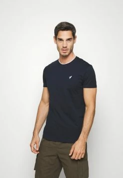Pier One Camiseta Básica - Dark Blue, Hombre